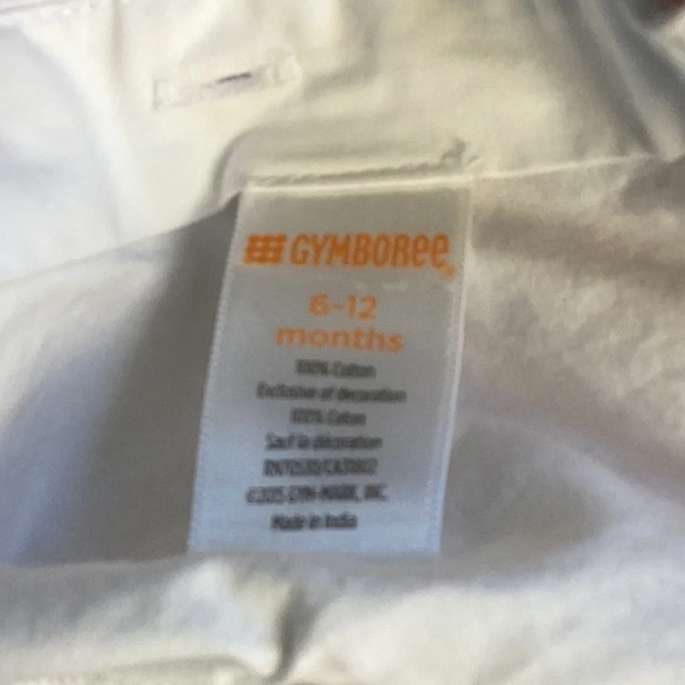 Gymboree White dress with Pink Collar
